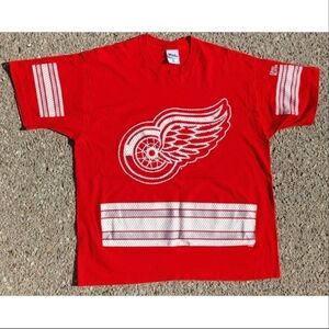 Vtg 1990s NHL Detroit Red Wings Pro Player Made in USA T-Shirt Size (2XL)